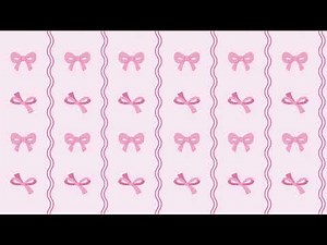 🎀 Pink Bow Wallpaper | 1 Hour Aesthetic Loop | Soft Screen Ambience (No Music)