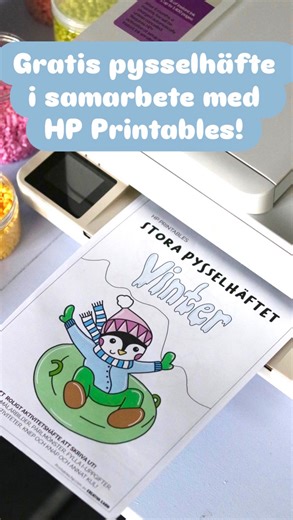Kreativa Karin-Mer pyssel åt folket! 🎨 on Instagram: "I betalt samarbete med @hp Printables. Sportlov + pyssel = sant! I samarbete med HP Printables har jag tagit fram stora pysselhäftet vinter, ett gratis häfte på 20 sidor fyllt med roliga sportlovsaktiviteter – perfekt för lugna stunder mellan pulkaåk och utflykter. Letar du efter något kul och avkopplande att göra på sportlovet? Skriv ut häftet, plocka fram pennorna och låt kreativiteten flöda med målarbilder, knep och knåp, pärlmönster, pys