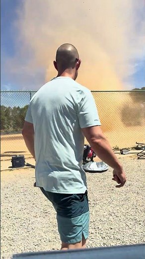 Dust Devil Blows Canopy Over At Youth Baseball Game || ViralHog