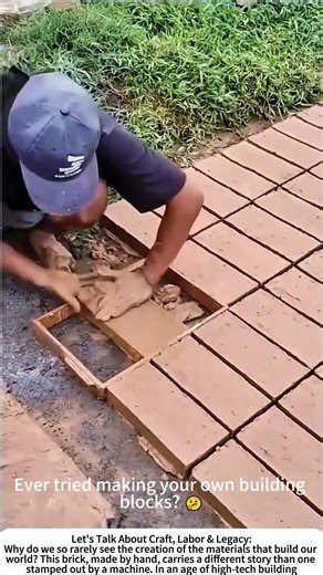 From Mud to Mold: The Timeless Art of Hand-Making Bricks 🌍