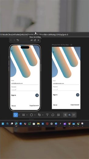Design a clean and beautiful sign in screen with me in Figma