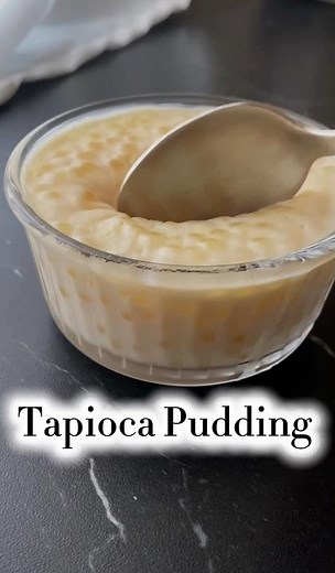 Easy Tapioca Pudding Recipe #tapiocapearls #tapiocapudding #shorts #easydessert