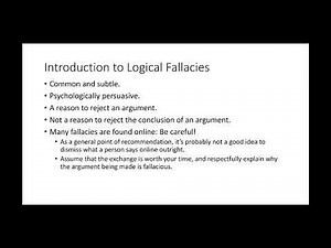 Critical Reasoning: Introduction to Informal Fallacies