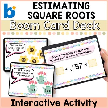 Estimating Square Roots | Boom Cards