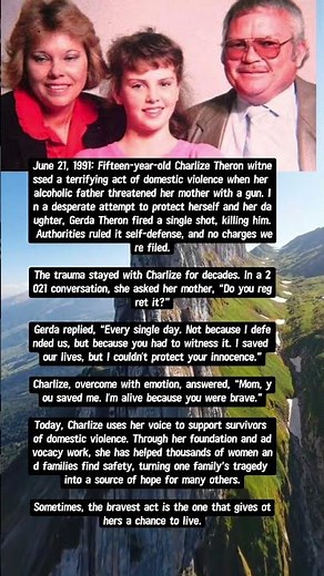 The Night Charlize Theron’s Mother Saved Her Life 🙏