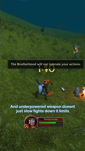 Why Early Warrior Damage Depends So Much on Your Weapon #classicwow #worldofwarcraft
