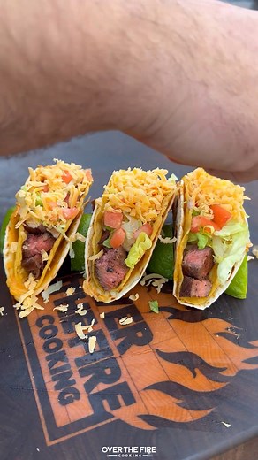 20K views · 425 reactions | Crispy Tacos | Over The Fire Cooking by Derek Wolf | Facebook