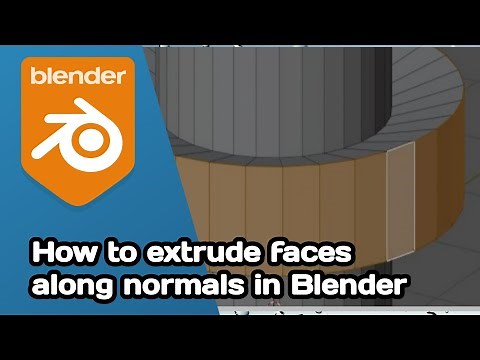 How to extrude faces along normals in blender | Blender modeling tutorials