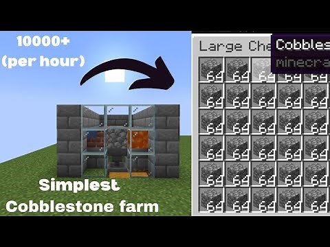 The EASIEST Cobblestone Farm in Minecraft 1.20+ (Tutorial)