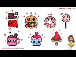 Cute Easy Drawing Video Collection | Cute Treats - 60 Minutes Long Drawing Video Sunday Special - Videos For Kids