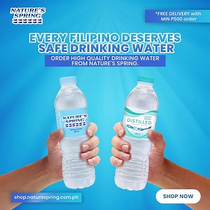 73 reactions · 18 shares | At Nature's Spring, we believe that every Filipino deserves safe and affordable drinking water. Order quality drinking water online at https://shop.naturespring.com.ph now! | Nature's Spring Water | Facebook