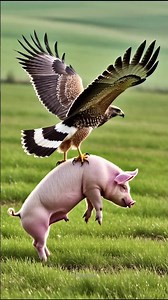 Giant Vulture Snatches a Big Pig Into the Sky! Unbelievable Wildlife Moment #animalattacks