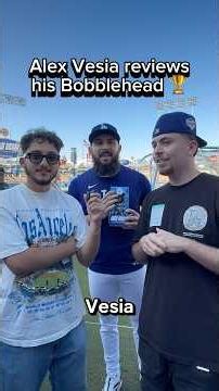 Alex Vesia likes his Bobblehead what do you think?? #mlb #dodgers #bobblehead