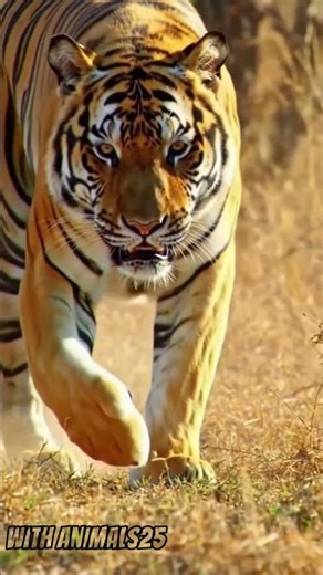 Tiger Hunts Down Its Prey at Full Speed!🐅⚡#wildlife