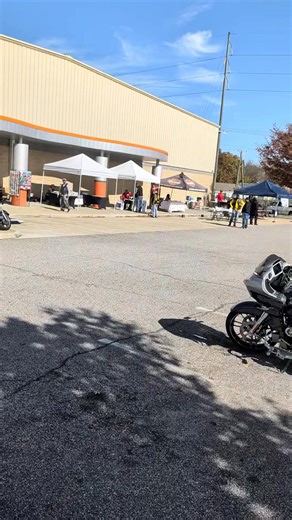 Savage Unit MC is on-site and getting setup! Stop by the dealership, we'll see you soon! | Bayside Harley-Davidson