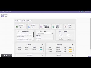 HR dashboard Odoo App