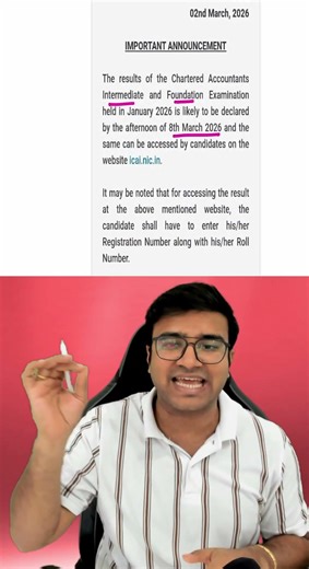 CA Foundation & Inter Result date announced | CA Foundation jan 26