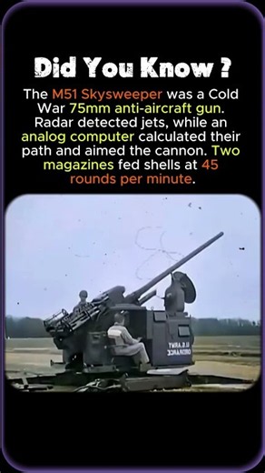 The Cold War Gun That Could Track Jets! — M51 Skysweeper #shorts