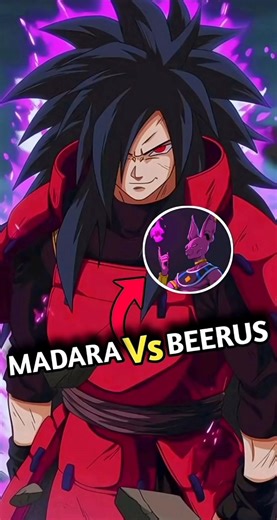 Beerus vs Madara - Fan animation #naruto #anime #shortsfeed #viral #beerus #madara #shorts