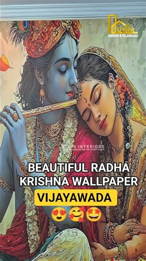 Beautiful 3D Wallpaper Vijayawada ☎️9059459025 #3dwallpaper #wallpaper #radhakrishna #atrixinteriors