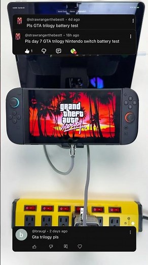 GTA Trilogy Switch 2 Battery Life Test #gtatrilogy #gtavicecity #switch2
