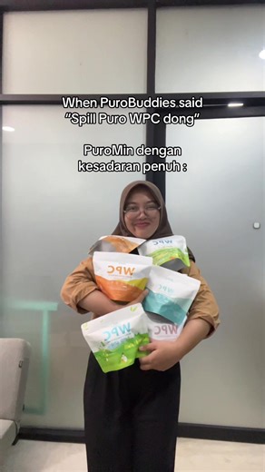 Puromin lagi join tren sama semua varian Puro WPC nih 😆 spill dong kamu udah coba varian apa aja PuroBuddies? ☝🏻 #Puro #Protein #WheyProtein #QualityYouCanTrust #Puro5Garansi