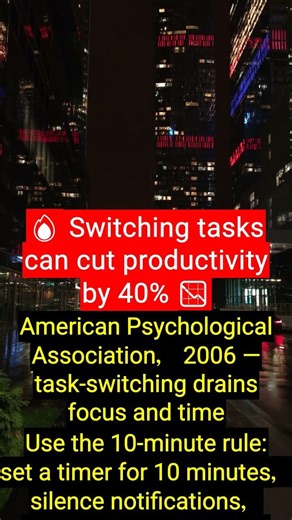 🔥 Task Switching Can Cut Productivity by 40% 📉
