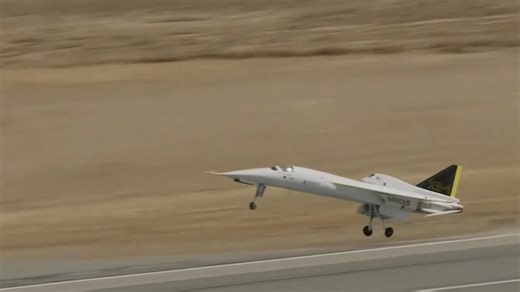 Supersonic airliner breaks sound barrier in second test flight with quiet sonic boom