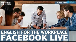 This is the Facebook Live broadcast for English for the Workplace. The course educators answered your questions on learning English and the world of work. If you'd like to find out more about this #freeonlinecourse and sign up... it's not too late, just click on this link: http://bit.ly/EnglishForWork8 Tina | LearnEnglish – British Council
