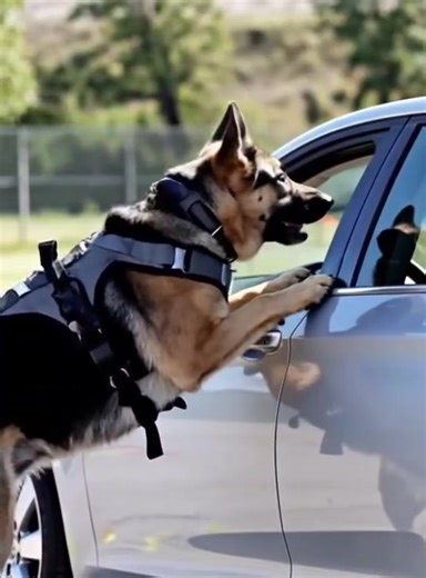 MY K9 PARTNER JUMPED INTO A CAR WITHOUT COMMAND AND HE CHANGED EVERYTHING 🐾🚔 Back when I was still new to the force—fresh uniform, nerves always on edge—I got called to check out a supposedly empty property during a burglary sweep. It was an old house, half boarded up, filled with dust and forgotten things. While clearing the back room, I heard a faint whimper. Not a suspect—too soft. I moved a few boxes, and there he was. Curled in the corner. Mud-caked fur, eyes too big for his head, ribs sh