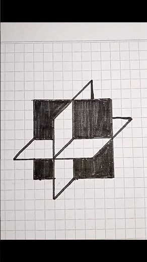 easy 3d drawing #3ddrawing #drawing