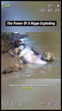 The power of a hippo exploding. #wildanimals #animals #foryou