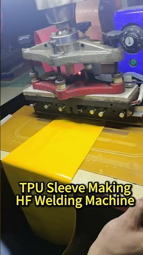 plastic pvc tpu sleeve rf welding machine