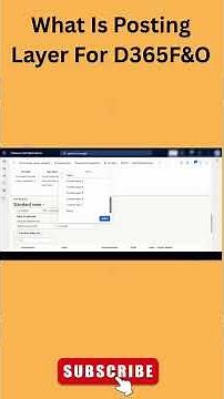 What Is Posting Layer For D365F&O | Shorts | Shorts Video