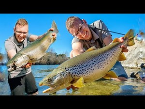 Huge brown trout + unknown fish species caught!!!