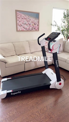 This is a great durable treadmill that goes 8mph! It even has built in speakers and touch screen! @Costway.US #treadmill #homegym #walkingpad #tiktokshopcreatorpicks #10ksteps