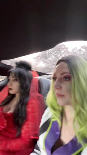 Beetle juice & Lydia #beetlejuice #lydia #fyp #letgoparty #fun #cute #enjoyinglife #love. #halloweenlook