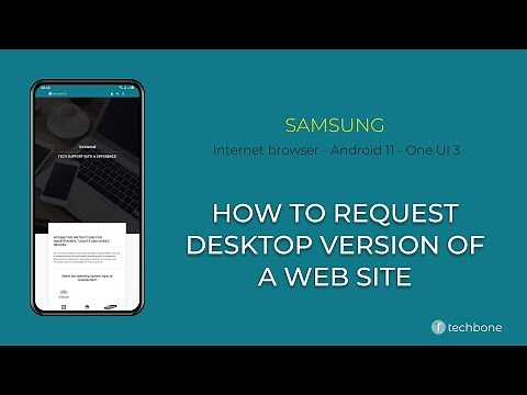 How to Request Desktop version of a Web site - Samsung Internet [Android 11 - One UI 3]