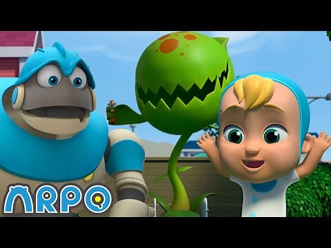 ARPO the Robot | Fearsome Flower!!! | Funny Cartoons for Kids | Arpo and Daniel