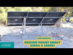 Install & Test ECO-WORTHY Small & Large Solar Ground Mount Bracket Systems