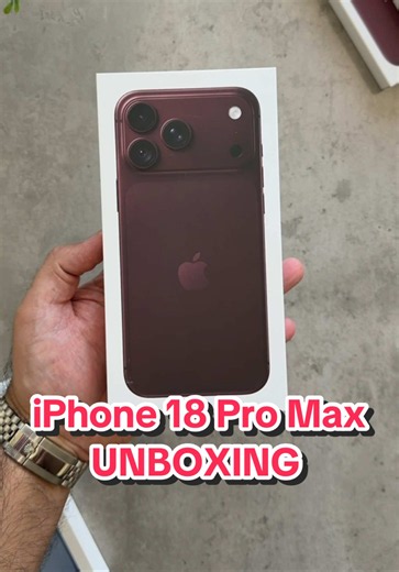 POV: unboxing the iPhone 18 Pro Max in Burgundy 👀🍷📱 This is easily one of the most talked-about colours this year… and in person, it looks way richer than the photos. I can already see this being the hard one to find at launch. #iphone18promax #iphone18pro #apple