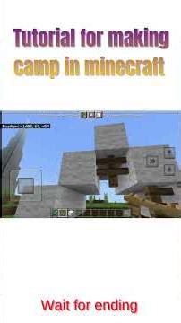 🔥 Easy Camp Tutorial in Minecraft! 🏕️ #Shorts#minecraft #gaming #minecraftbase