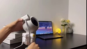 Astronaut Star Projector, Spaceman Night Light, Galaxy Nebula Ceiling Led Light Projector with Remote, Starry Lamp for Bedroom