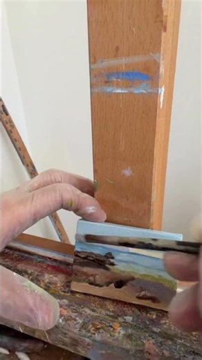 My First 2x3 Inch Miniature Painting 🎨