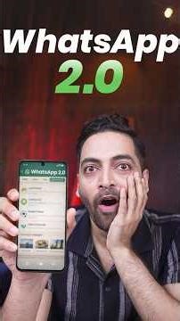 WhatsApp 2.0 Is Here 😱 #shorts