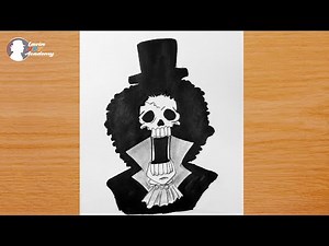 How to draw brook from one piece