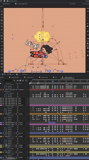 DeeKay on Instagram: "Keyframes are fun 🫠 . . . . #aftereffects #dragonball #keyframes #goku #deekay #animation"