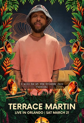 @Terrace Martin live in Orlando?? 🤯🤯 This is legendary. You heard it from him. Music is going to 🔥. See you at the Orlando Jazz Festival!