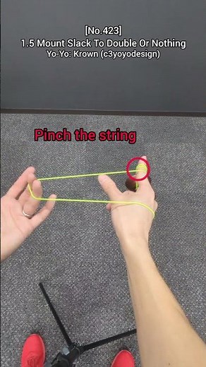 [No.423]🪀Today's Yo-Yo Trick & Tutorial: 1.5 Mount Slack To Double Or Nothing #yoyo #yoyotricks