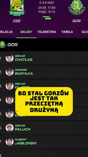 CO ZA TAKTYCZNE SZACHY STALI GORZÓW PRZED MECZEM Z CZĘSTOCHOWĄ | EKSTRALIGA | ŻUŻEL | SPEEDWAY | TYP